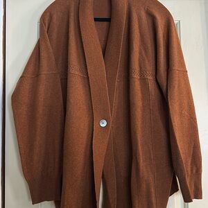 Garnet Hill Cashmere Collard Cardigan